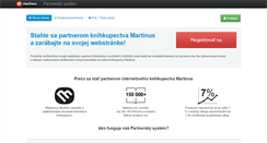 Desktop Screenshot of partner.martinus.sk