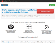 Tablet Screenshot of partner.martinus.sk
