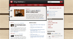 Desktop Screenshot of blog.martinus.cz