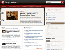 Tablet Screenshot of blog.martinus.cz
