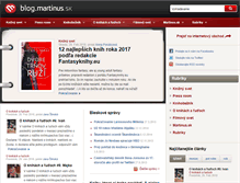 Tablet Screenshot of blog.martinus.sk